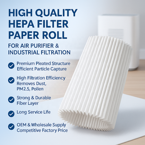 Giá bán buôn bộ lọc không khí giấy trong CuộN Chất lượng cao HEPA lọc lọc cho bộ sưu tập xếp li giấy nguyên liệu - Product Image 2