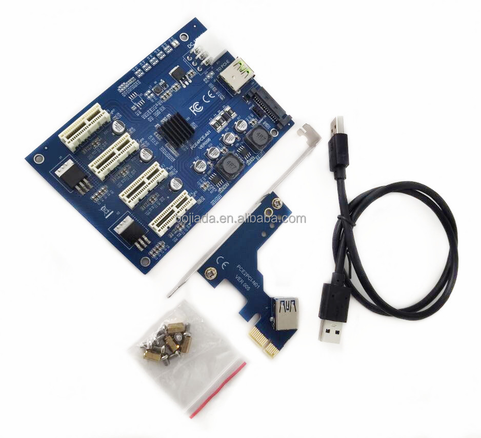 PCI Express X1〜4 PCI-E1Xスロット拡張ライザーカード60CMUSB3