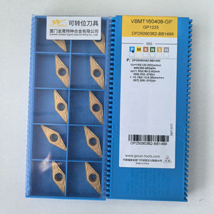 VBMT160408-GP GP1225 Gesacs Tungsten Carbide <b>CNC</b> <b>Lathe</b> External Turning Milling Cutter OEM CVD/PVD Coated 60HRC Triangle 16mm - Product Image 6
