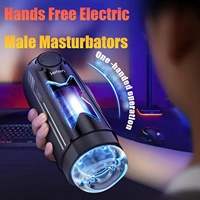 Automatisches Männliches Erwachsenenspielzeug mit Stoßfunktion Freihändiger Taschenmuschi-Stimulator mit Realistischer Silikonhülle - Erotische Penis-Spiele