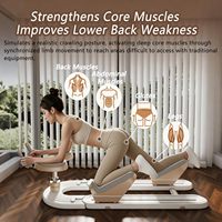 Appareil de torsion et d'étirement compact et portable pour le dos, facile à ranger, équipement de gym à domicile
