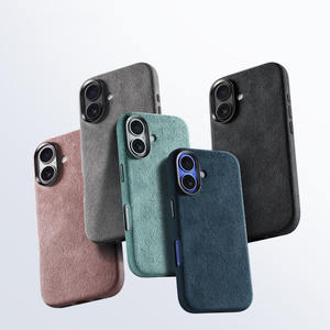 Coque de téléphone en daim d'origine pour iPhone 16 17pro 15 Promax Turn Fur pour Alcantara NEW Mobile Phone Case - Product Image 1