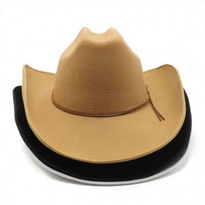 Sombreros Fedora Baratos al por Mayor, Sombrero de Vaquero Mexicano de Fieltro de Lana, Poliéster y Algodón para Hombre - Product Image 3