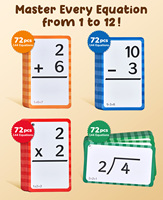 Joycat Flash Cards Pop Board Fidget Multiplication Flash Cards Times Table Chart Division Addition Subtraction Math Game Toys