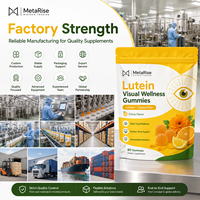 Gummies à la lutéine en marque privée OEM avec vitamines A, C, E, supplément fonctionnel pour la nutrition des yeux, 60 unités