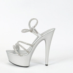 8661-B1 Nuove Scarpe Sexy da Nightclub con Tacco Alto a Stiletto, Impermeabili, Modello da Sfilata - Product Image 5