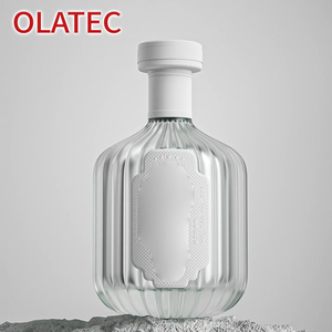 Bottiglia in <span class=keywords><strong>Vetro</strong></span> Personalizzata OLATEC con Motivi Incisi, Colorazione Sfumata ed Elementi Decorativi Incorporati per Liquori, Vini e Regali di Lusso - Product Image 3