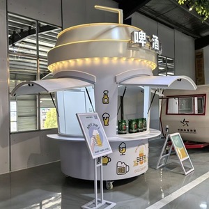 Camión de Comida Móvil Personalizable en Forma de Copa, Máquina de Helado Suave para Uso en Exteriores, Construcción de Metal Soldado, Color Personalizado - Product Image 3