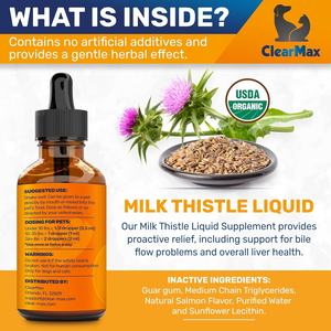 OEM <b>Liver</b> <b>Detox</b> Milk Thistle Extract Drops Natural <b>Supplements</b> <b>Supplement</b> Milk Thistle Drop for Pets - Product Image 2