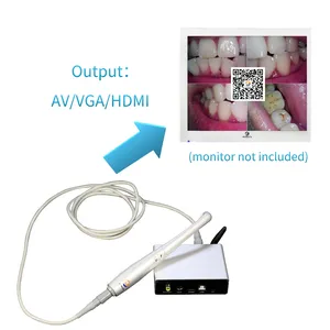 Caixa de controle portátil e câmera intraoral dental alça AV/VGA/HDMI imagem saída suportada