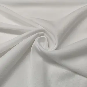 China Textile Manufacturer 100 Polyester Single Jersey Fabrics White Jersey Knit Fabric