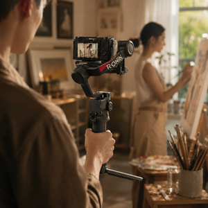 <b>Gimbal</b> Stabilizer for <b>Camera</b> RS 4 Combo Set With Portable Support for Short Video Travel Recording Setup - Product Image 1