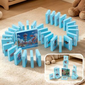 3-In-1 English Words Daily Life Scene Matching <b>Puzzle</b> Board Wooden Blocks Iq Test Mind Challenges Table Game - Product Image 6