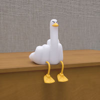 Veilleuse canard mignon et doux de chevet Squishy Silicone Dimmable Rechargeable peluche LED canard lumière
