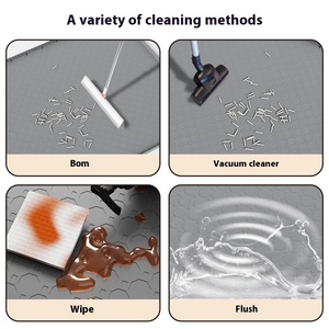 Tapete de Silicona Grande para Arena de Gato, Grueso, Impermeable, Anti-fugas, para Limpieza de Mascotas, Diseño Moderno - Product Image 3