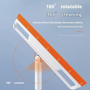 Vente chaude multifonction rotatif peu encombrant conception suspendue TPR Silicone <span class=keywords><strong>balai</strong></span> Orange facile à nettoyer fenêtre essuie-glace - Product Image 4