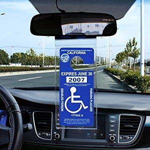 Bolsa de almacenamiento transparente de PVC para <span class=keywords><strong>tarjetas</strong></span> de visita y señales de estacionamiento, con gancho, en stock para envío transfronterizo. - Product Image 2