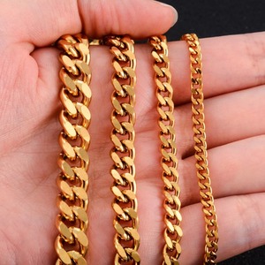 Collier chaîne gourmette cubaine Miami en acier inoxydable pour homme et femme, style punk, hip-hop, rock, collier ras-du-cou massif, accessoires de bijoux, cadeau - Product Image 5