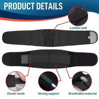 Soulagement immédiat des douleurs dorsales Sciatique Hernie discale-Coussin lombaire respirant réglable Orthèse du bas du dos Fonction de protection