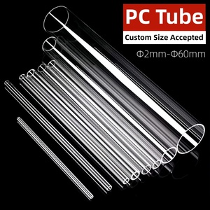 Tubo <span class=keywords><strong>Trasparente</strong></span> in <span class=keywords><strong>Policarbonato</strong></span> PC, Cilindro Estruso Cavo Personalizzato, Diametro 3mm-100mm, Lunghezza 1 Metro, Spessore Variabile - Product Image 5