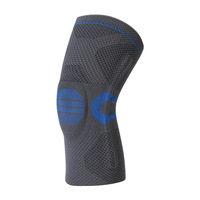 Genouillères de compression en nylon et silicone pour le sport, avec soutien rotulien élastique, idéales pour le basketball en extérieur