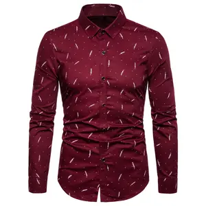 Hot sale simple fashion threaded collar long sleeve 94% cotton 6% polyester fabric polo shirt with custom logo pattern