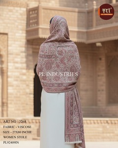 Most Selling Stylish Women's Viscose Floral Winter Lightweight Breathable Shawl Hijab Scarf Modest Wear Traditional Islamic - Product Image 2