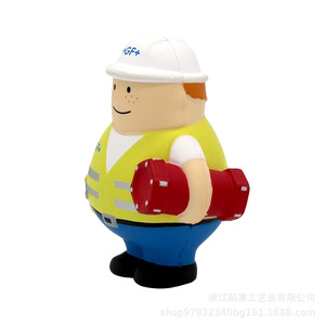 Pu Foam Wrench Worker Shape High <b>Rebound</b> Stress Relief Toy Decoration Gift For 8 To 13 Years Unisex - Product Image 4