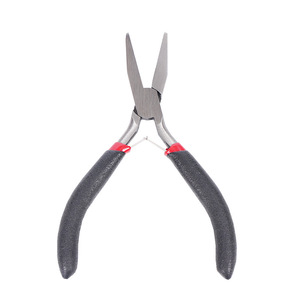 คีมปากแบน DIY ขนาด 4.5 นิ้ว ผลิตจากเหล็กโครเมียมวาเนเดียม ปากเรียบ กว้าง 1/4 นิ้ว พร้อมสปริง - Product Image 1