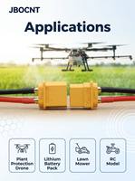 Connecteur d'alimentation XT60H 30A DC à courant élevé, plaqué or, mâle-femelle, à sertir, pour applications aérospatiales, drones, tondeuses à gazon et batteries au lithium RC
