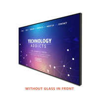 Écran tactile LCD ultra-fin 43/55 pouces, pas de pixel de 6 mm, affichage numérique mural pour la publicité en métro