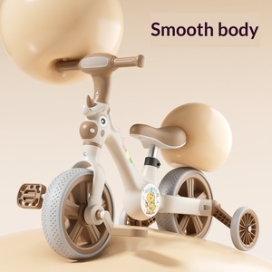 Vélo multifonctionnel pour tout-petits, vélo convertible à équilibre et à pédales avec lumière clignotante, roues épaisses résistantes à l'usure pour garçons et filles - Product Image 3