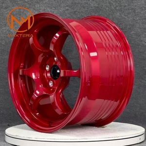 Jantes de voiture de tourisme Maxtera forgées sur mesure de style Advav <span class=keywords><strong>R6</strong></span> rouges pour Civic TypeR WRX STI GR86 <span class=keywords><strong>Golf</strong></span> BMW M2 M3 M4 Mustang, jantes en alliage - Product Image 3