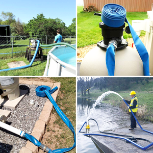 2 Zoll 100m 10 Bar 150 Psi China Geruchsfrei Schwerlast-PVC-Layflat-Wasserentladeschlauch für Beckenpumpe Landwirtschaft Bewässerung - Product Image 6