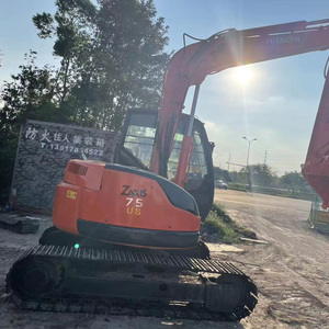 Excavadora Hitachi ZX75 usada-Buen estado, bajas horas de trabajo, tipo oruga hidráulica para construcción y movimiento de tierras - Product Image 1