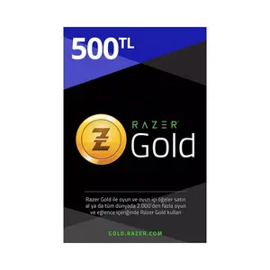Razer 500 mencoba Pin / Razer Gold 500 TL Gift Card
