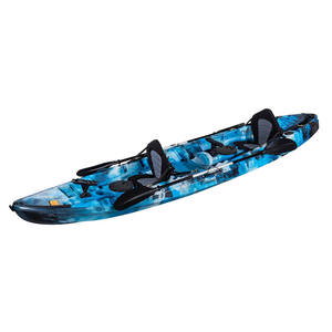 Kayak pour trois personnes 3.1 4m, kayak de pêche double, utilisation en rivière et en lac, multifonctionnel avec pagaie - Product Image 1