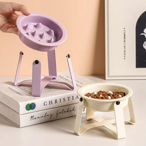 Nouveau Bol d'alimentation surélevé en céramique pour animaux de compagnie, anti-chute et antidérapant, pour protéger <span class=keywords><strong>le</strong></span> cou des chats et des chiens - Product Image 3