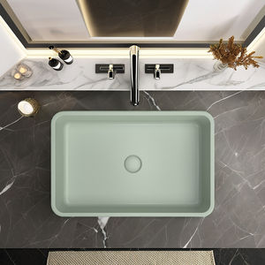 Lavabo de baño rectangular de hormigón moderno Mohom, lavabo multifunción para lavar el cabello para uso en la cocina - Product Image 5