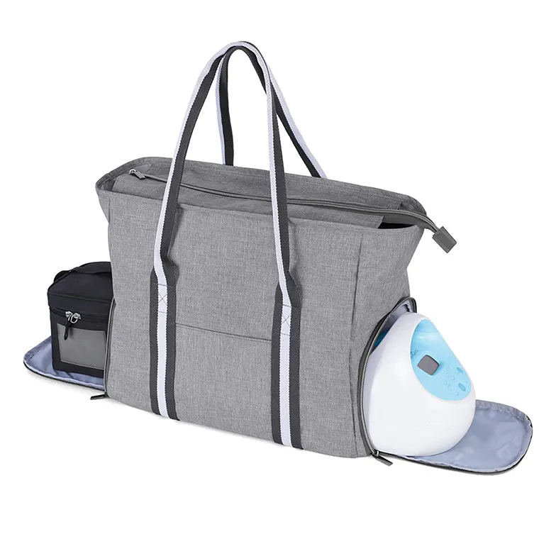 Large Capacity Working Nursing Moms Laptop Sleeve Portable Travel Tote Bag Breast Pump Cooler Bag