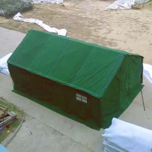 Tente de terrain tactique camouflage en toile imperméable à cadre durable personnalisé, double couche, quatre saisons, une chambre, grande taille - Product Image 2