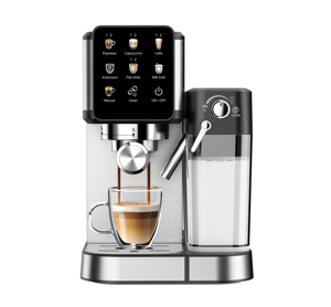 Petits appareils électroménagers pour la cuisine : machine à expresso, mousseur à lait, machine à café, cafetières numériques avec moulin à café - Product Image 2