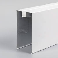 WLX Plafond en aluminium à déflecteur Décoration intérieure Aluminium Faux 3d Design suspendu Bande suspendue Grain de bois Forme O R U