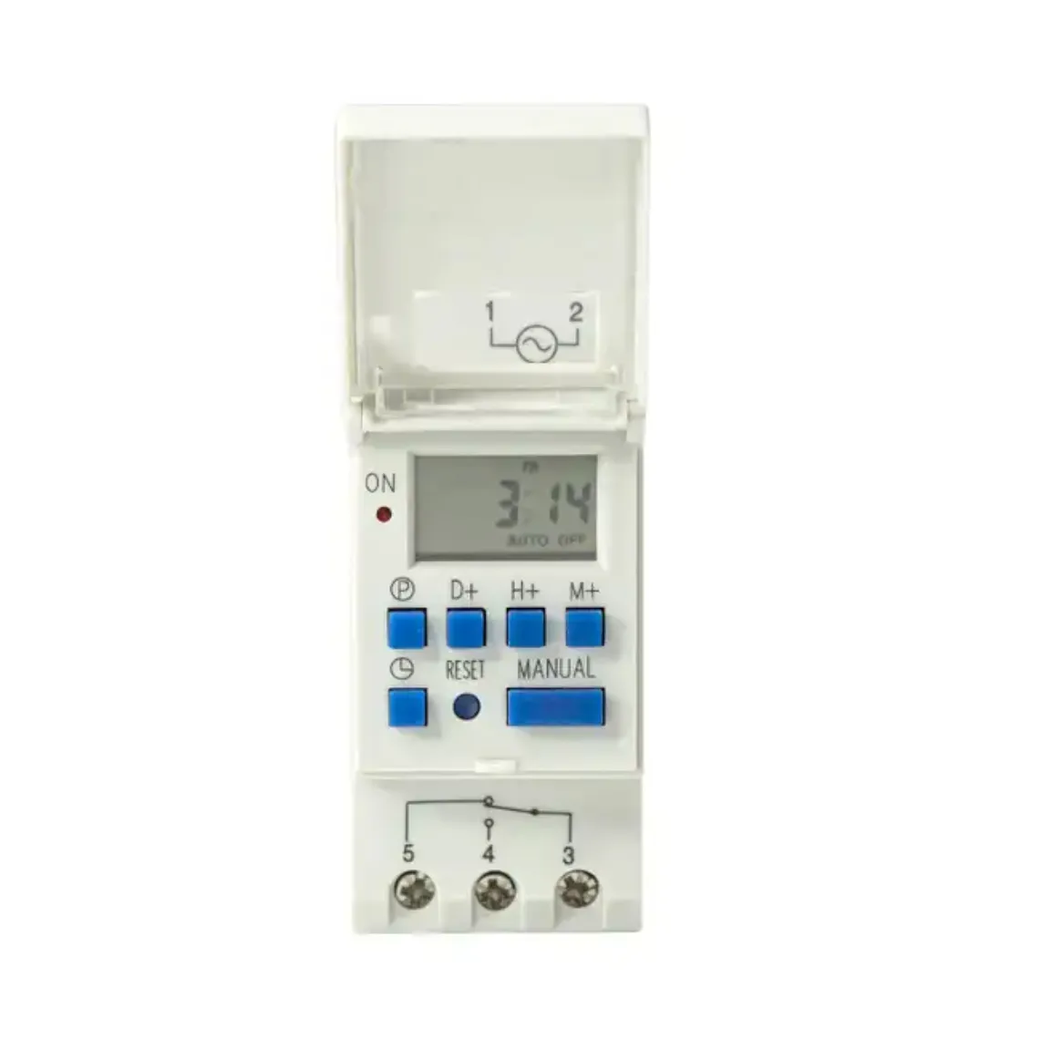 kINEE 240VAC Daily and weekly programmable Electronic Digital Timer switch with LCD Adjustable Voltage Protector