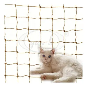 Hot Sale Stone Color Nylon com fio de aço inoxidável cat safety net Alta resistência mordida resistência Cat Net