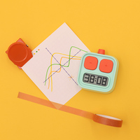 Minuteur numérique en forme de robot - Base magnétique - Compteur ascendant/descendant - Affichage LCD - Contrôle tactile - Batterie 180 jours - Silencieux - Cuisine/Bureau