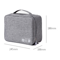 Sac de rangement portable à fermeture éclair pour écouteurs, accessoires électroniques USB, câbles de voyage
