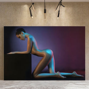 <span class=keywords><strong>Peinture</strong></span> imprimée nue féminine contemporaine Style abstrait moderne avec des sujets de portrait moyen à l'huile - Product Image 3