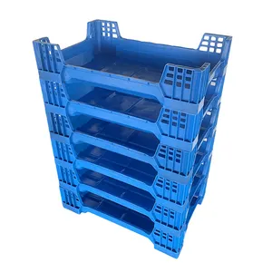 Stackable Plastic Insect breeding box tray used for mealworms black soldier fly BSF buffalo worms crickets and flies breeding