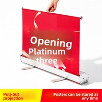 Support de bannière déroulante, panneau publicitaire vertical, présentoir télescopique sur pied, conception personnalisée d'affiches promotionnelles